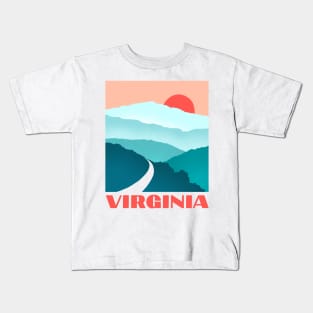 Virginia Blue Ridge Mountains Shenandoah Kids T-Shirt